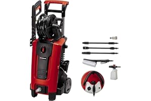 Einhell Nettoyeur haute pression TE-HP 170 (2300W, 170 bar, 440 L/h, y compris 10 m de tuyau haute pression, pistolet, lance, diverses buses, brosse, réservoir de produit de pulvérisation)