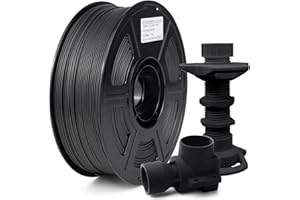 IEMAI Filamento in policarbonato in fibra di carbonio, 1,75 mm, filamento per stampante 3D, filamento in policarbonato da 1,75 mm, riempito con 20% fibra di carbonio, filamento 3D, 1 kg, Spool PC CF,