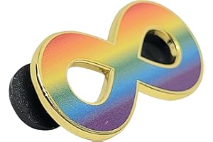 HOKUM AND SNARK Autistic Spectrum Autism Pride Rainbow Infinity Symbol Enamel Pin | Celebrate Differences Autism Awareness Neurodivergent Pride Pin