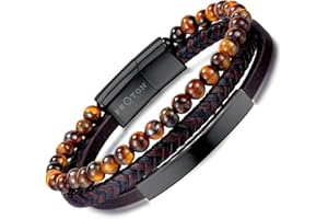 PROTON JEWELERS - Pulsera Hombre, Pulseras Hombre, Pulsera Cuero Hombre, Pulsera Hombre Cuero, Pulseras De Cuero Hombre, Regalos Hombre, Regalos Para Hombres.