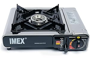 Imex przenośna kuchenka gazowa 2,2 kW, kuchenka gazowa, kuchenka kempingowa z walizką