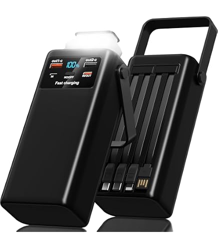 Solarladegerät Power Bank, 32 LED Power Bank 100000 MAh Tragbares