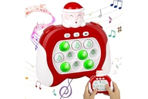AVCXEC Push it Pop Bubble Fidget Toy,Únicos Juegos Popping Juego de Sensores Electrónicos de Silicona Pop Push Bubble Puzzle Games Pop Push it Mando Consola Bubble Push Juguetes para Niños (Papá Noel)