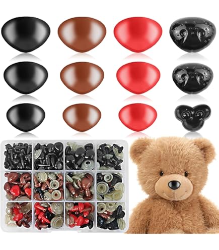 DIYEAH Puppennasen Set - 30 Stück Sicherheitsnasen Für Stofftiere