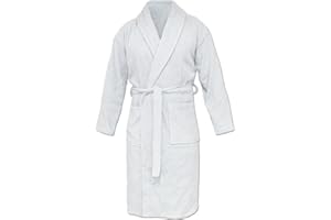 HOMELEVEL Peignoir de bain en tissu éponge - 100% coton - Pour homme et femme - Tailles S à 6 XL, Noir, S