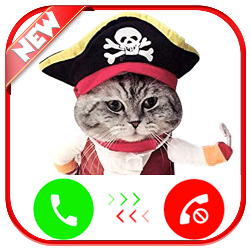 Pirate Cat Fake Video Call Game Free Fake Phone Call Games Offline 2019 Prank For Kids Amazon De Apps Spiele