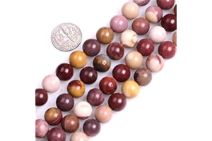 GEM-INSIDE CREATE YOUR OWN FASHION SHGbeads Mookaite Jasper Gemstone Loose Beads Natural Crystal Energy Healing Power for Jewellery Making Round 10mm 15''
