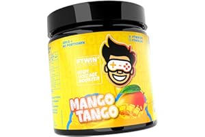 ‎EURHOVITAL FTWIN HIGH VOLTAGE BOOSTER | Für GAMER und E-SPORTLER | REFLEX – FOCUS – ENERGY – ENDURANCE | 320 g = 40 Portionen (320 g, Mango Tango)