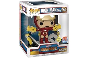 FUNKO MARVEL COMICS POP IRON MAN 2 IRON MAN MKIV W/GANTRY PX GID DLX VIN FIG