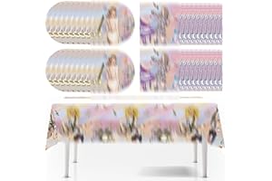 WKPBJX 41Pcs Birthday Party Decorations, Party Tableware,Include 20 Plates And 20 Napkin + 1table Cloth Decorations Birthday Music Themed Party Fans Party Decoration