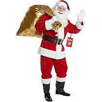 Babbo Natale Nero E Oro 144267 Abito In Velluto 110cm Con Mini Lucciole E Suoni 8435666332448 - Foto 11