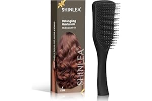 SHINLEA Ultimate Detangler Hair Brush, Anti Breakage Hair Brush for Wet and Dry Hair, Reduces Breakage, Eliminates Knots, Two-Tiered Teeth for Gentle Detangling
