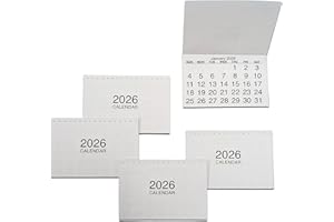 QUICKDRAW 2026 Calendar Tabs Handy Peel N Stick Mini White Month To View Tear Off Pads (5 Calendar Tabs)