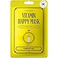 Kocostar Happy Facial Sheet Mask Vitamin | 20 Minutes Face Mask Therapy For Intense Hydration & Moisture | Pack Of 1, 23Ml