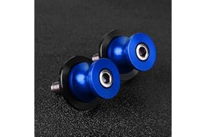 QJY-MOTOR PART-STORE 2pcs Universel Diabolos M8*1.5 CNC Aluminum pour GSR 600/750 GSXR 600/1000 DL1000 V-Strom GSF 1250s Bandit GSX 1300R Hayabusa-Bleu