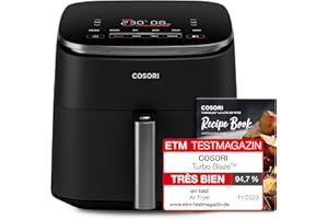 COSORI Air Fryer TurboBlaze 6L, Température Réglable 30℃-230℃, Friteuse sans Huile 10 en 1, y Compris Déshydrater/Fermenter, 