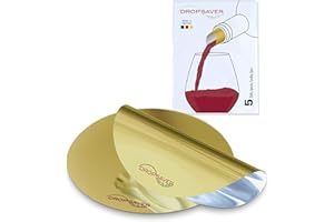 DROPSAVER® "Stop The Drop" salvagoccia vino disco (oro, 5)