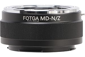 FOTGA Objektivadapter Konverter Ring für Minolta MD Mount Objektiv Lens to Z-Mount Mirrorless Kamera, Kompatibel mit Nikon Z50 Z30 Z9 Z8 Z7II Z6II Z7 Z6 Z5 Zf Zfc Full Frame Spiegellose Kamera