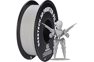 GEEETECH Matowy filament PLA do drukarki 3D, 1,75 mm, szpula 1 kg, matowy szary kamień