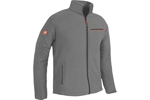 ACE Chaqueta polar para hombre - chaqueta cálida sin capucha para hombre - cremallera completa y tres bolsillos