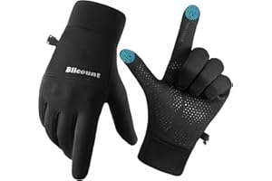 Blicount Handschuhe Herren Damen Warme Laufhandschuhe rutschfest Fahrradhandschuhe Touchscreen Handschuhe Winter Sporthandschuhe für Outdoor Fahrrad, Laufen, Wandern, Fahren