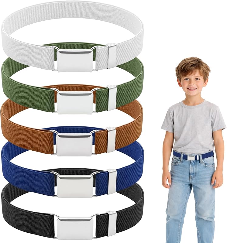Minfuerang Einstellbarer Kinder Gürtel, Stretch Kindergürtel, Verstellbare Kindergürtel, 2-15 Jahre,für Jungen Mädchen,für Jeans,Shorts,Hosen,Kleider