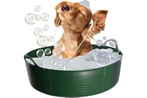 Red Gorilla GREEN Dog Bath, Dog Paddling Pool, Doggy Pool, Flexi Shallow 35 Litre TubTrug Pet