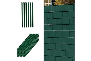Alaskaprint 30xBefestigungsclips Sichtschutz Klemmschienen für Sichtschutzstreifen Doppelstabmatten Garten Klemmstreifen zur Befestigung von Sichtschutzstreifen Sichtschutzfolie Zaunfolie Grün