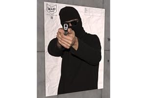 MAP Targets Sagome per tiro tattico Realistiche "B-01" CQB AMOK (84,1 x 59,4 cm) (Pack 50 pcs)