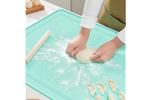 Bakmatta för att rulla ut deg, 70 × 50 cm halkfri degmatta, silikonmatta bakning stor, non-stick-bakmattor med mätning, utrul
