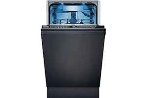 Siemens SR65ZX22ME iQ500 Smarter Geschirrspüler Vollintegriert, 45 cm, Besteckschublade, schnelles und energieeffizientes Trocknen, extra leise, aquaStop, varioSpeed Kurzprogramm, Innenbeleuchtung