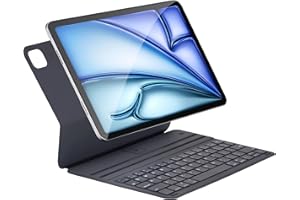 Seagtigau Smart Keyboard Folio for iPad 12.9 inch (3rd, 4th, 5th and 6th gen) and iPad Air 13 Inch (M3/M2, 2025/2024), Magnetic Keyboard Case with Two Viewing Angles, Front Back Protection