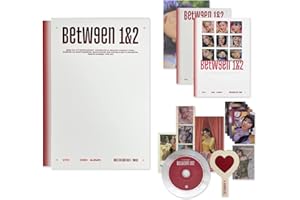 FIAHNG TWICE - [BETWEEN 1&2] (Complete Ver.)Photobook + CD-R + BOX + Polaroid + Postcard + Sticker + Message Photocard + Heart Glass + Folded Poster + Photocard + 2 Pin Button Badges, Oro