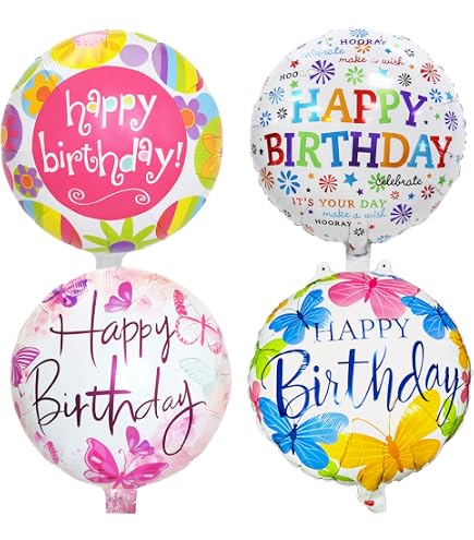 Amscan Folienballon 'Happy Birthday' – 43 Cm, 13 Liter, Silber Mit Konfetti, Für Helium & Luft