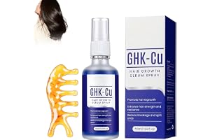 GHK-Cu 50 ml spray, ger näring åt hårbotten och rötter | Berikad med kopparpeptid, lätt formel för daglig användning, lämnar