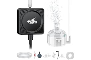 Pawfly Nano Akvarium Luftpump, Ultraljudlös Mini Bubblare upp till 60 liter Akvarium & Nano Akvarier, 1,3 W Bärbar Syreatare