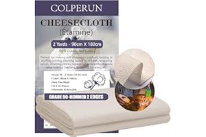 Colperun Passiertuch, Grad 90, 1,6m², 90cm X 180cm, hochwertige wiederverwendbar Musselin Tücher zum Kochen, 100% ungebleichtes Käsetuch zum Abseihen von Truthahn und Geflügel - Halloween Deko