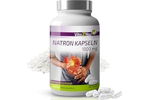 ‎VITA2YOU Vita2You Natron Kapseln 1000mg - 200 Kapseln - Natriumbicarbonat - Übersäuerung - Natriumhydrogencarbonat - Premium Qualität