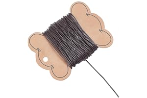 PH PandaHall 1 Roll 1.5 mm Cowhide Round Leather Cords For Bracelet Neckacle Beading Jewellery Making 10 meter / 11Yard Dark Brown