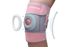 IDEFAIR Knee Support Brace for Women Arthritis/Joint Pain Relief/Meniscus Tear, Extra Large Knee Compression Sleeve for Weight Lifting/Running, Patella Tendon Knee Supports with 3 Adjustable Straps Mum Gifts
