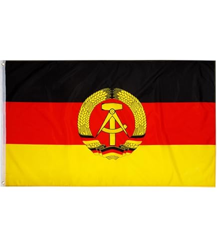 Set Di 2 Adesivi Per Auto Della Germania Orientale, Effetto DDR Blu, 19