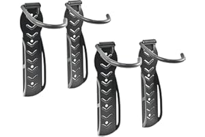 Relaxdays, 100% Stahl, Fahrradhalterung 2er Set, Fahrrad Wandhalterung, Zum Aufhängen, schwarz