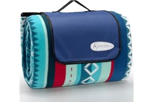 ACTIVE FOREVER Coperta da Picnic Portatile, 200 x 200 cm Coperta da Campeggio Antisabbia Impermeabile, Coperta da Spiaggia per All'aperto Giardino Campeggio Escursioni