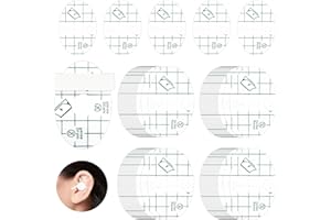 Anuvice 60 Stück Wasserdicht Ohr Patches, Ohrenschützer Dusche, Transparente Einweg Ohrenschutz Aufkleber, Ohrabdeckungen mit Baumwoll, Ohrenschutz Wasser für Haare färben, Duschen, Schwimmen