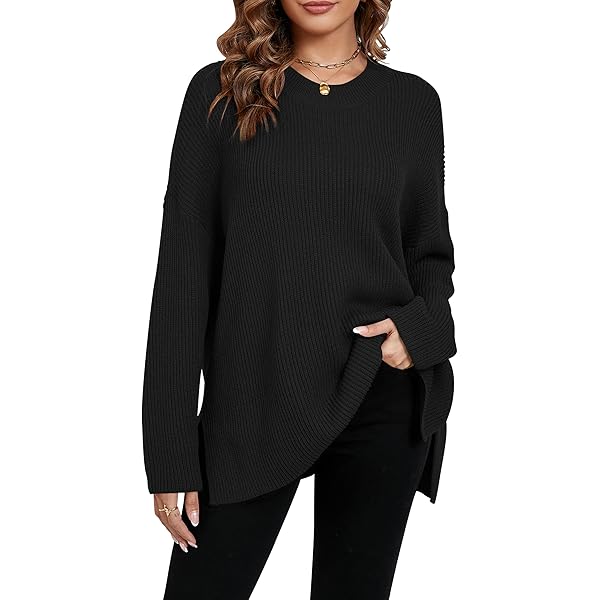 Anrabess Oversized Sweater ANRABESS Woens Oversized Turtleneck