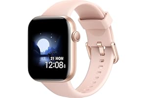 ACCLAFIT Smartwatch Uomo Donna, 1.85" Orologio Smartwatch con Effettua/Risposta Chiamate, 140 Sportive Smart Watch con Contapassi/Sonno/Cardiofrequenzimetro/SpO2, Impermeabil IP68 Smartband per Android iOS
