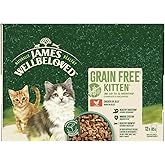 James Wellbeloved Kitten Grain-Free Turkey in Gravy 12 Pouches, Hypoallergenic Wet Cat Food, Pack of 1 (12x85 g)
