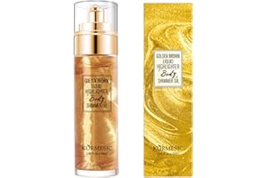 MISOYER Spray Corpo Brillante | Spray illuminante Corpo Waterproof con Polvere Scintillante,Illuminante Liquido, Polvere illuminante, Trucco in Polvere Scintillante, illuminante per Corpo da 80 ml