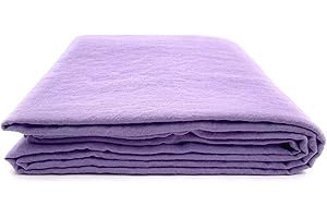 ‎JOWOLLINA JOWOLLINA Laken Bettlaken Überwurf 100% Leinen Soft Washed Finish180 g/m2 (140x220 cm, Purple Rose)
