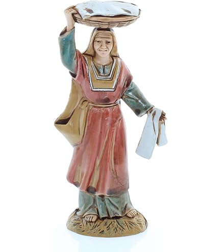 Figurine Berger Tondant Pour Crèche 10 Cm - Style 700' - Fabriqué En Italie